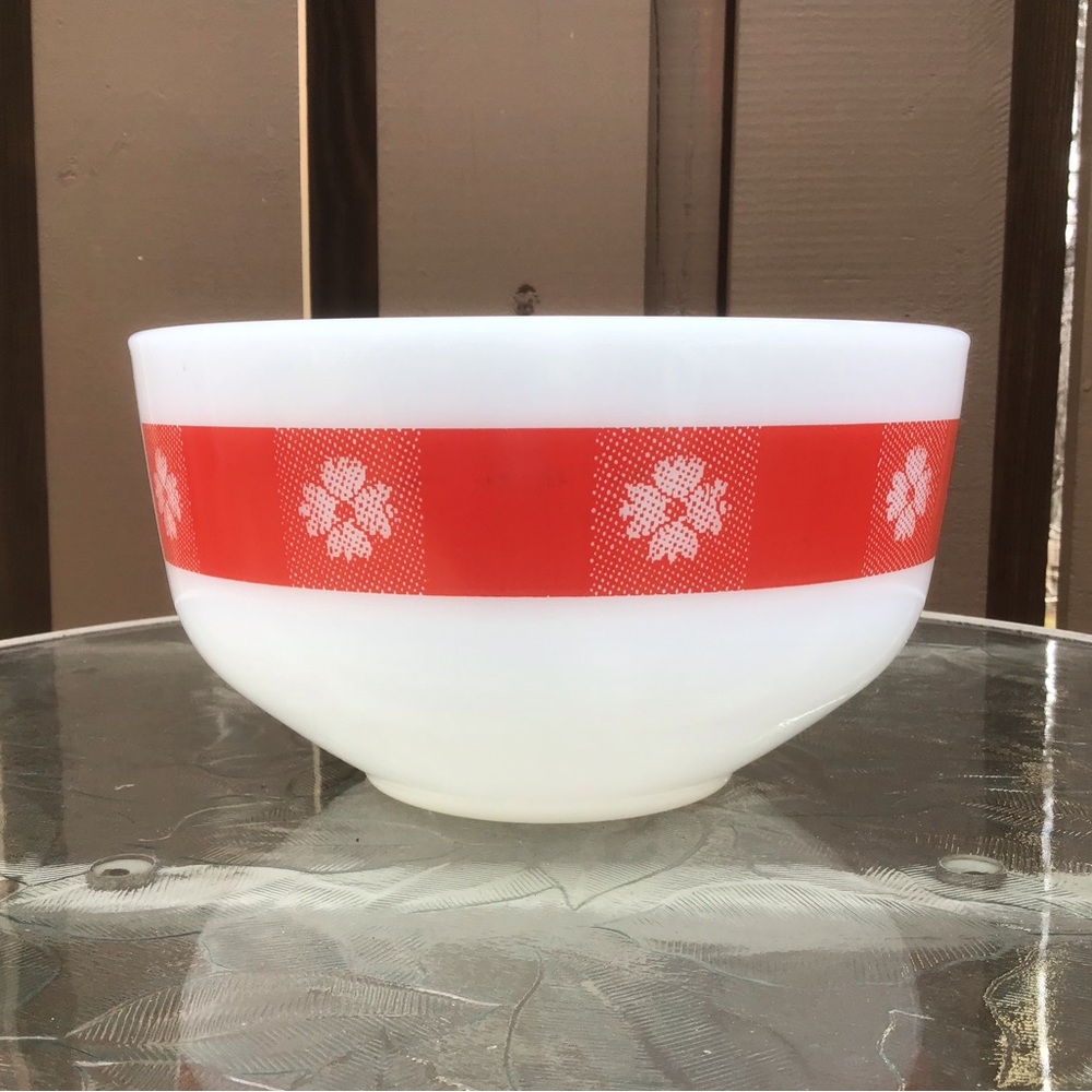 Vintage MCM Federal Glass Heat Proof Mixing Bowl